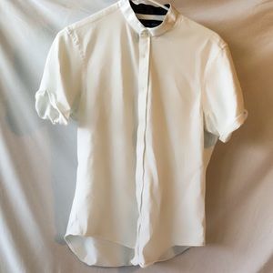 Zara Collarless Shirt